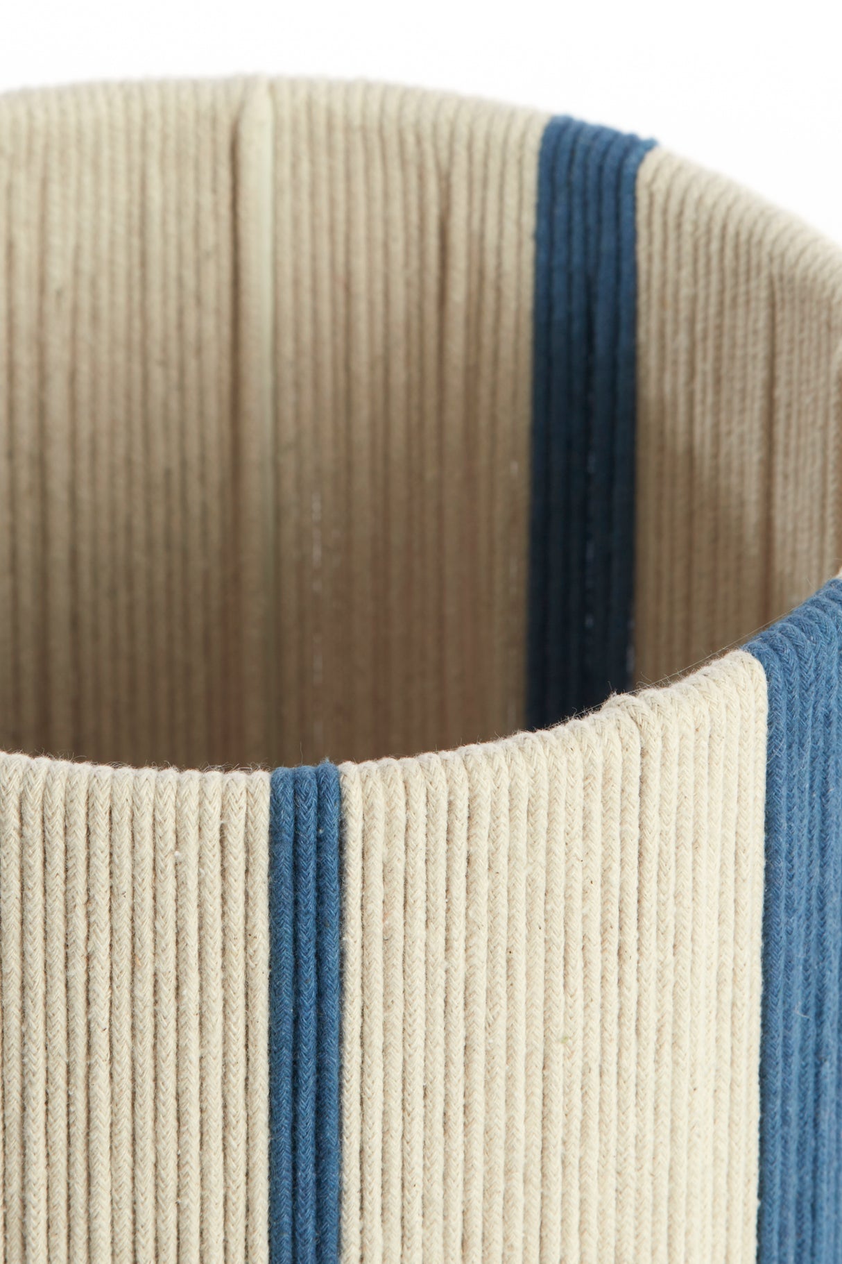 Cream and Blue Medan Shade Cylinder 20-20-30 cm