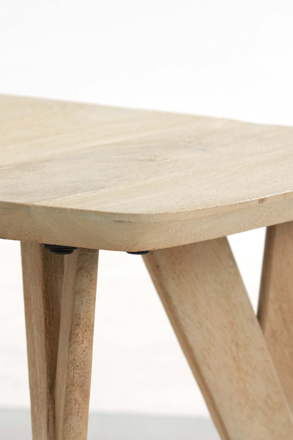 Rustic Quenza Mango Wood Side Table 50x50x42 cm