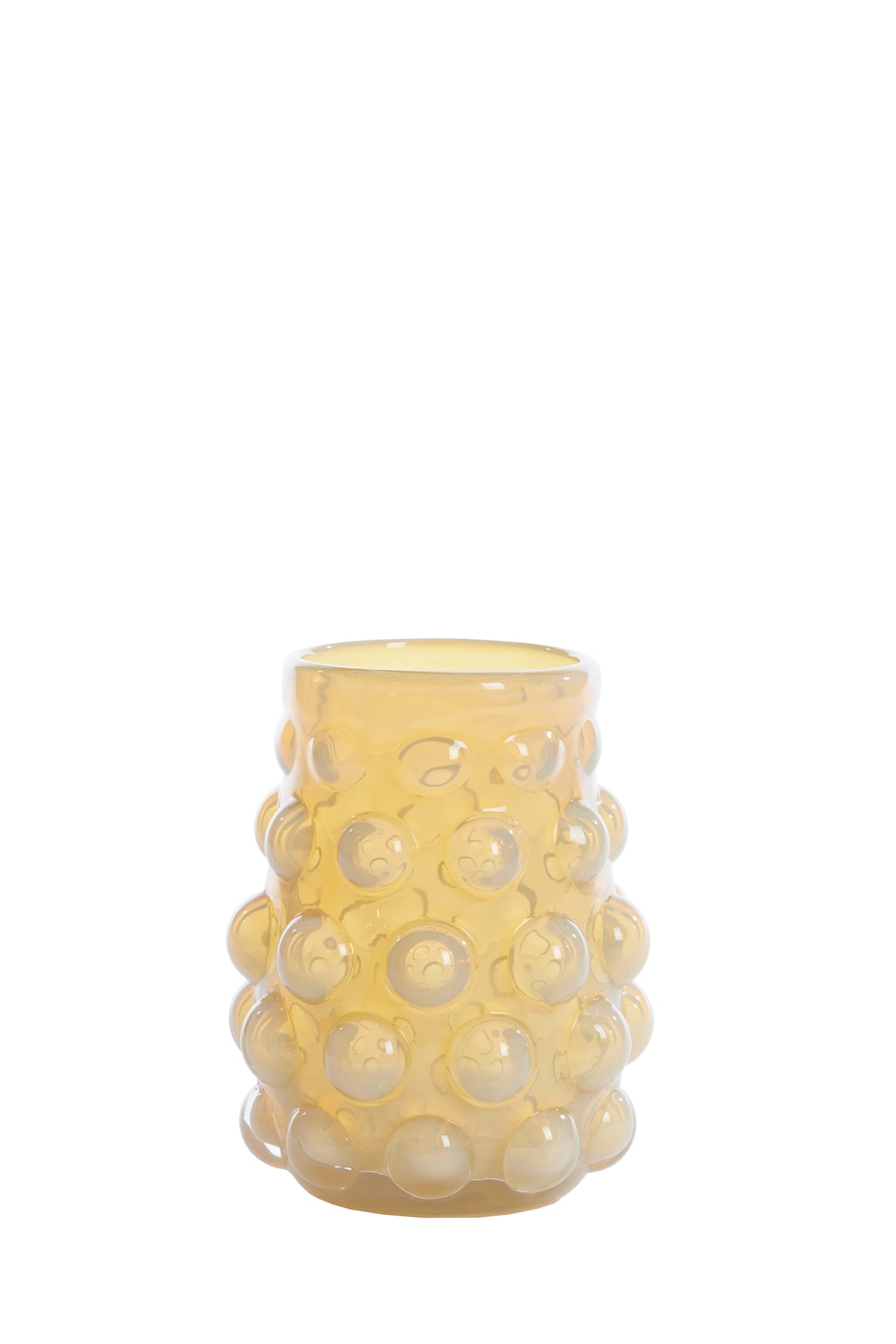 Sunshine Glow Light Yellow Glass Vase - Ø15.5x19 cm