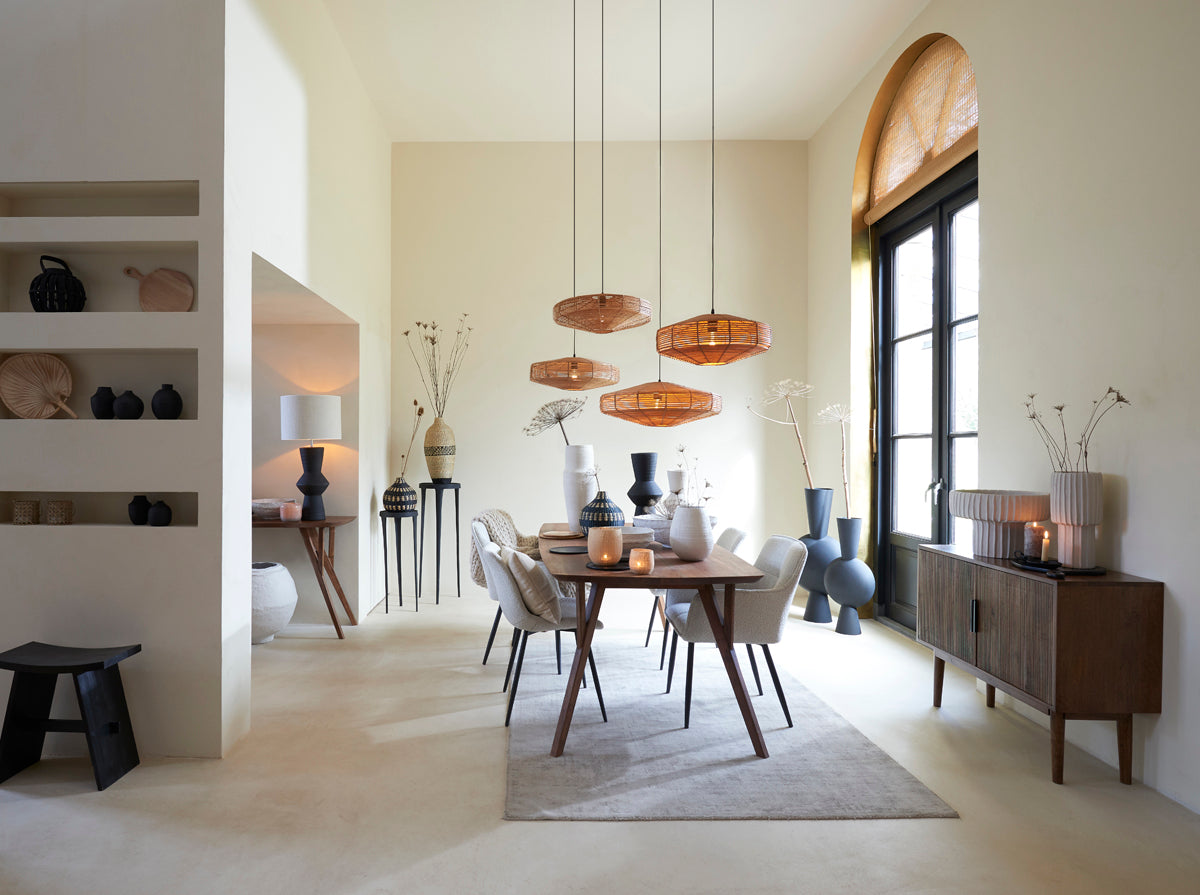 Milan Natural Rattan Hanging Lamp Ø60x25 cm