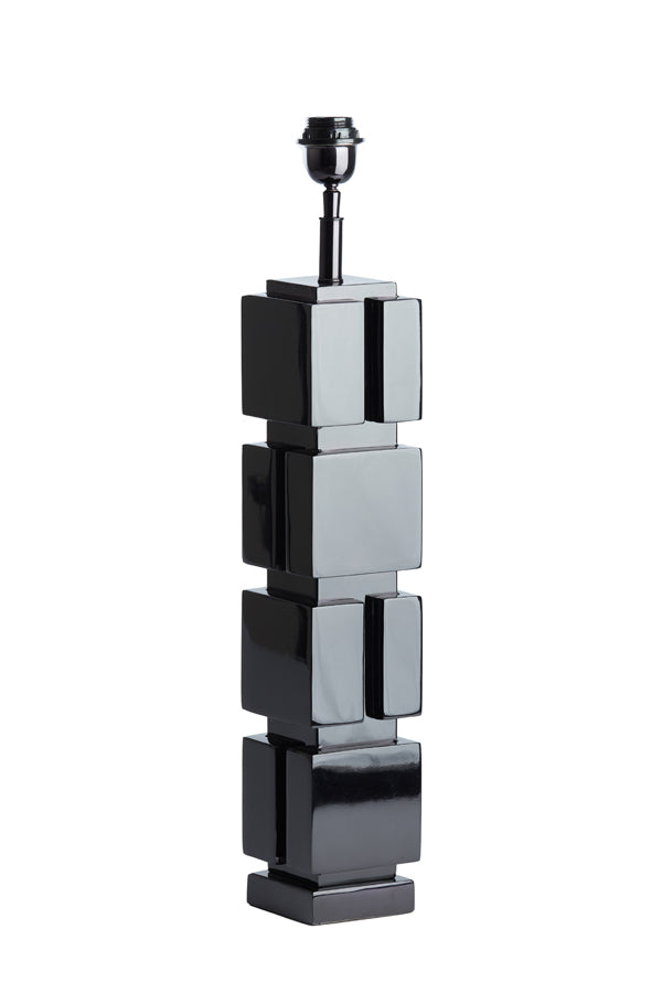 Elegant Caio Black Lamp Base, 11x11x68 cm