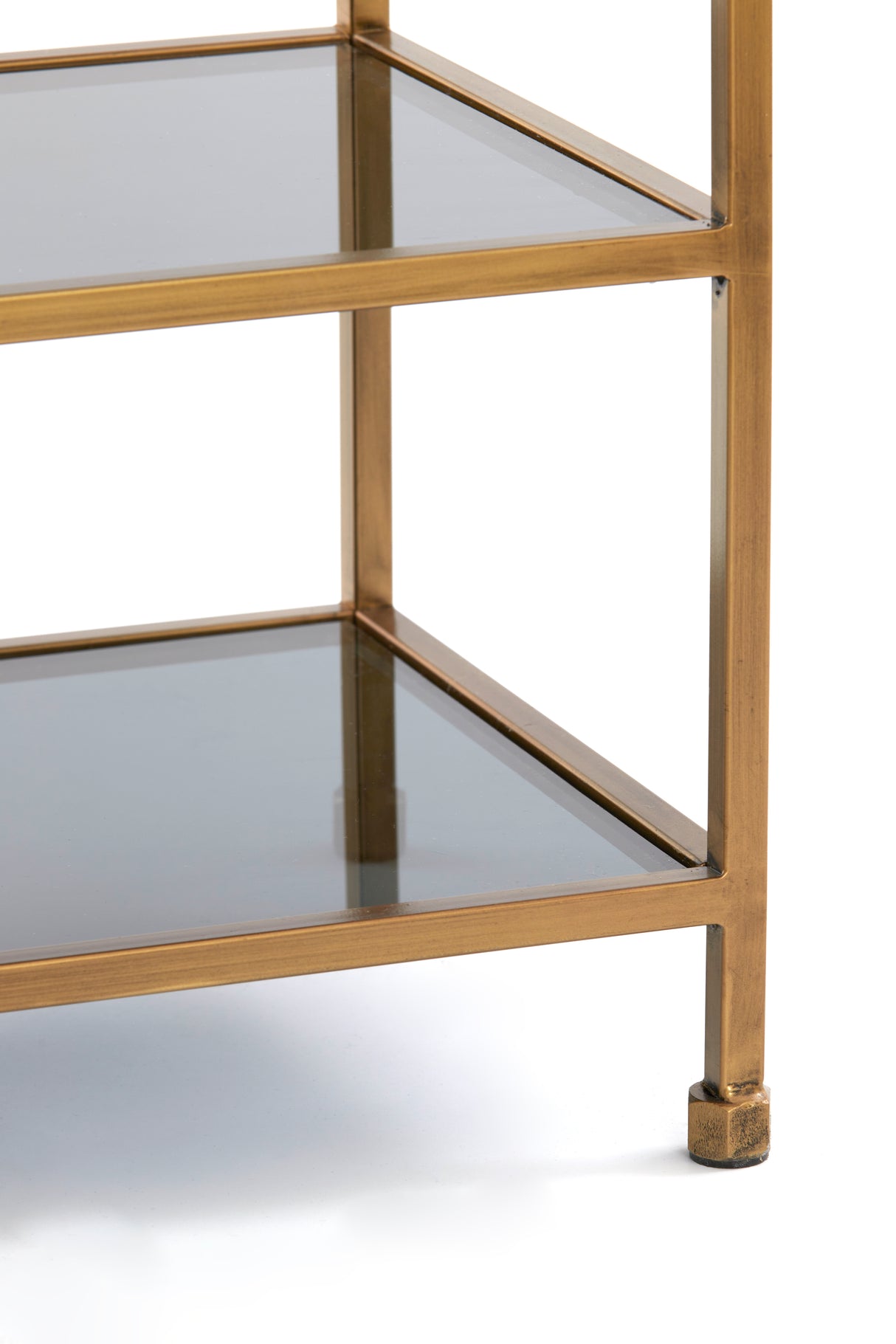 Smoky Glass & Antique Bronze Console 140x35x80 cm - Aino Collection