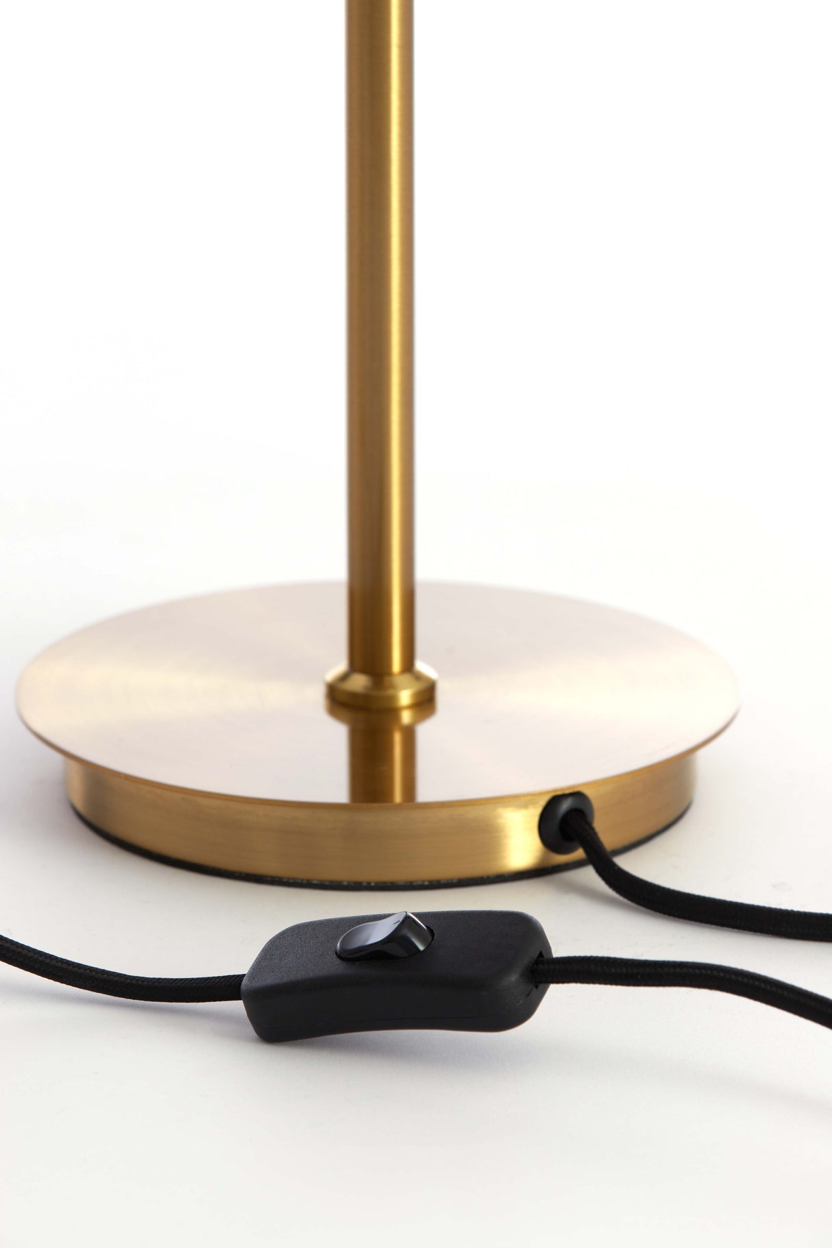 Elegant Glass Table Lamp with Smoky Gold Finish, 20x43 cm