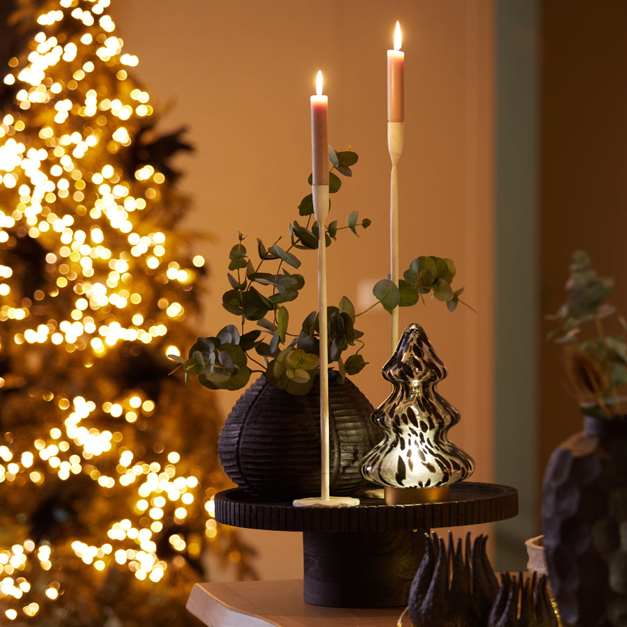Elegant Icarus Cream Candle Holder, 10.5x50 cm