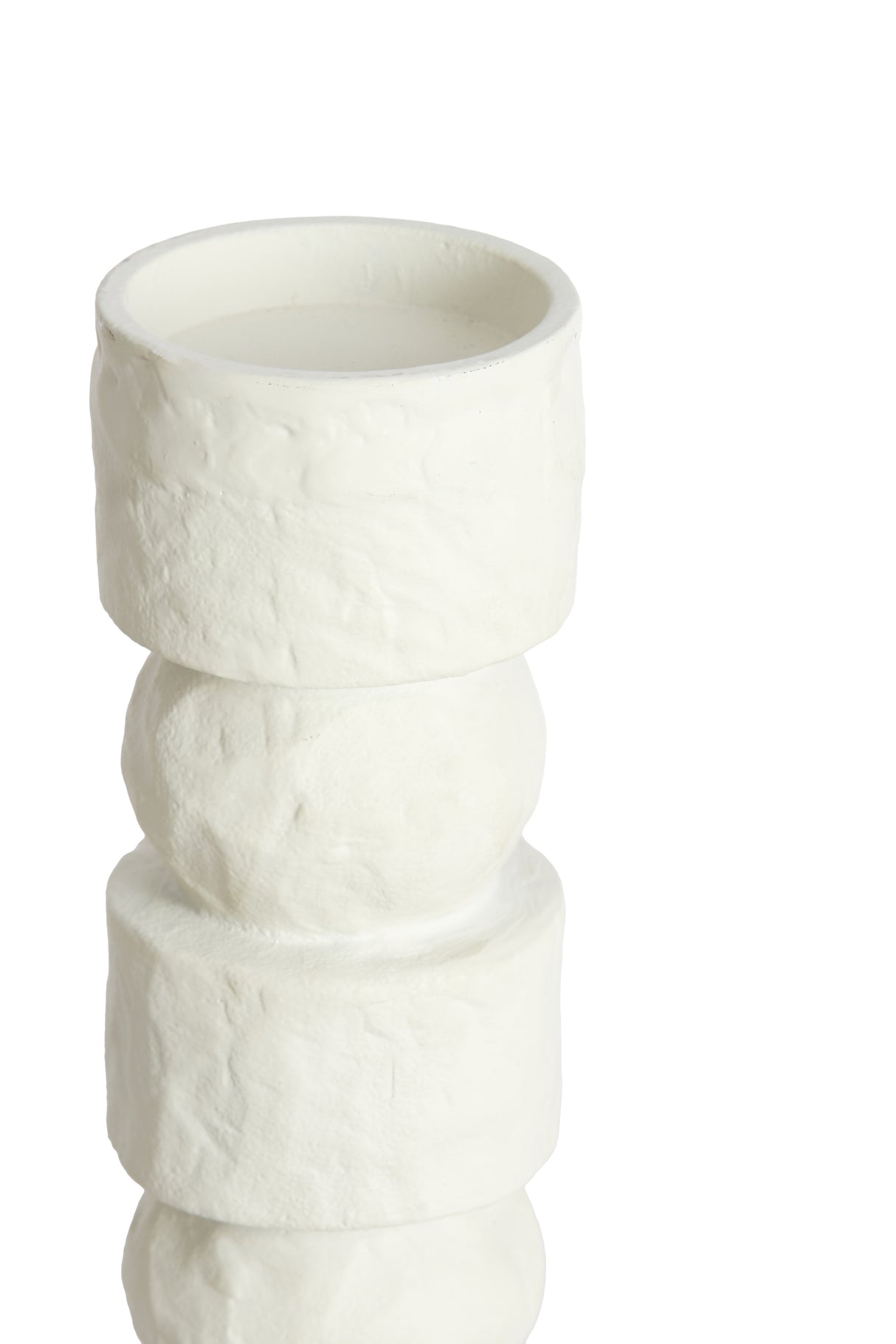 Elegant Cream Taper Candle Holder Ø9x41 cm