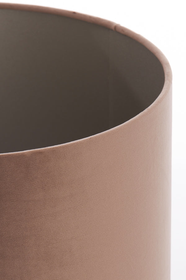 Velvet Chocolate Brown Cylindrical Shade 35x35x30 cm