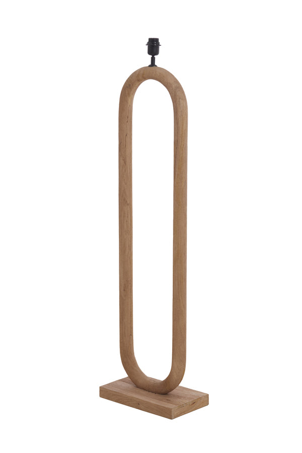 Rustic Elegance: Wooden Floor Lamp 35x20x119 cm