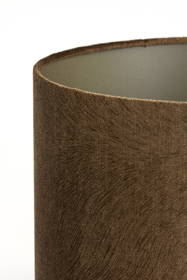 Lubis Brown 30x30x21 cm Cylinder Lampshade