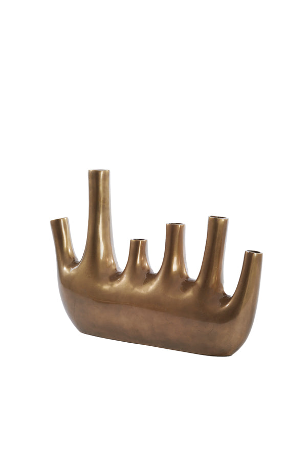 Antique Bronze Kuta Decorative Vase 43x7.5x28 cm