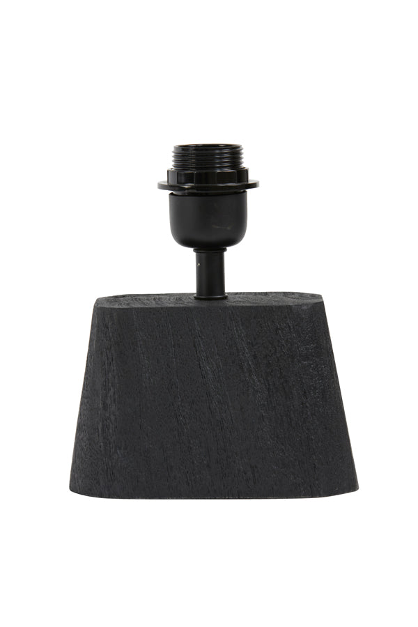 Kardan Wood Lamp Base in Matte Black - 16x10x21 cm