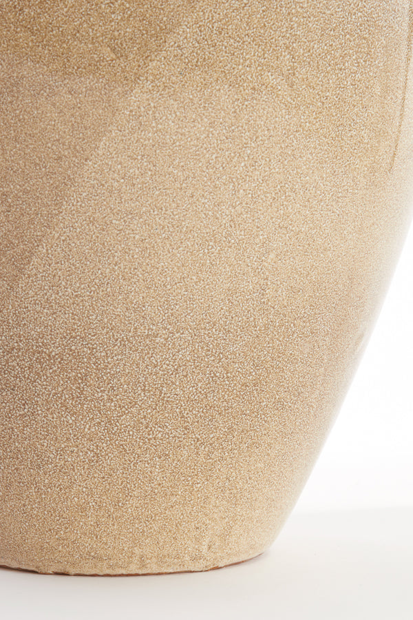 Elegant Taupe Ceramic Vase – Sangku Deco 33x32x47.5 cm
