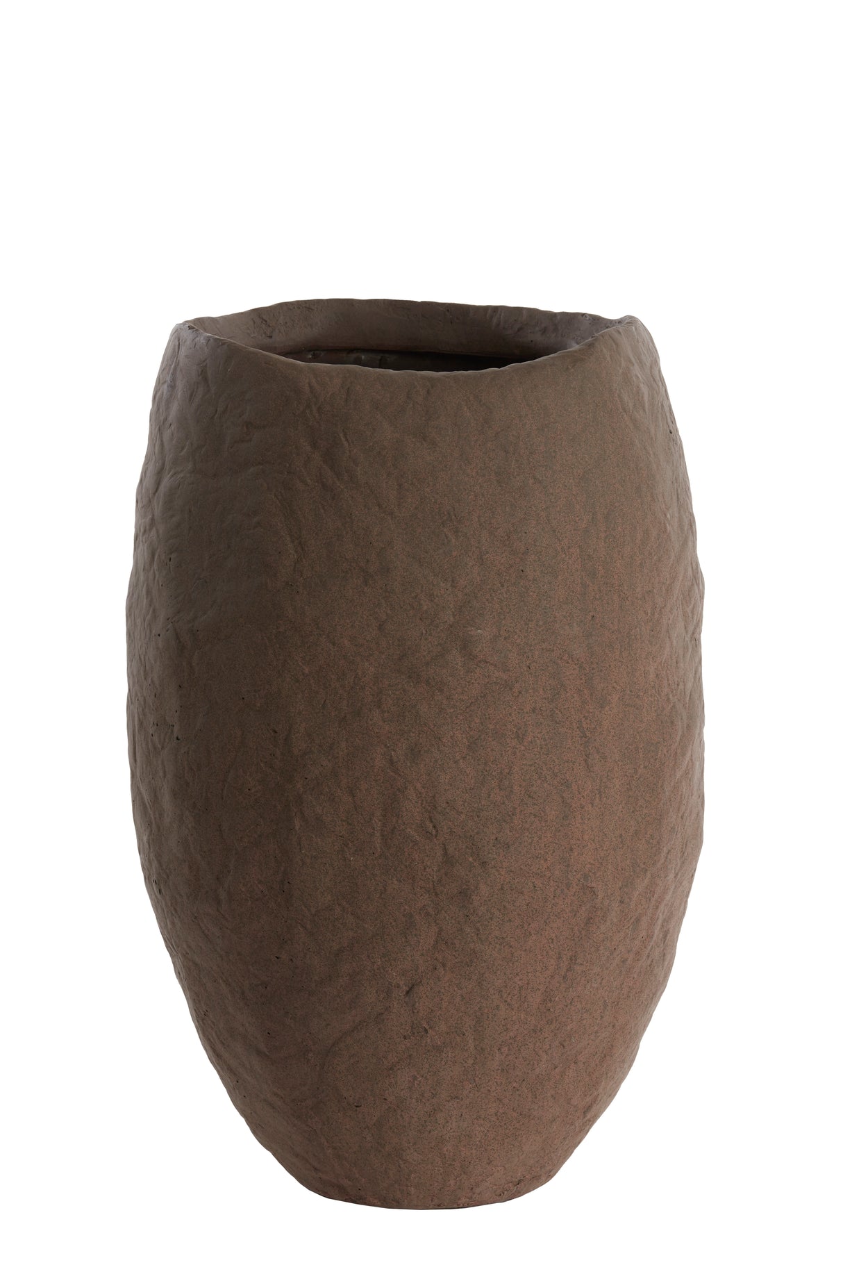 Elegant Tingri Brown Artisan Vase, Ø39x58 cm
