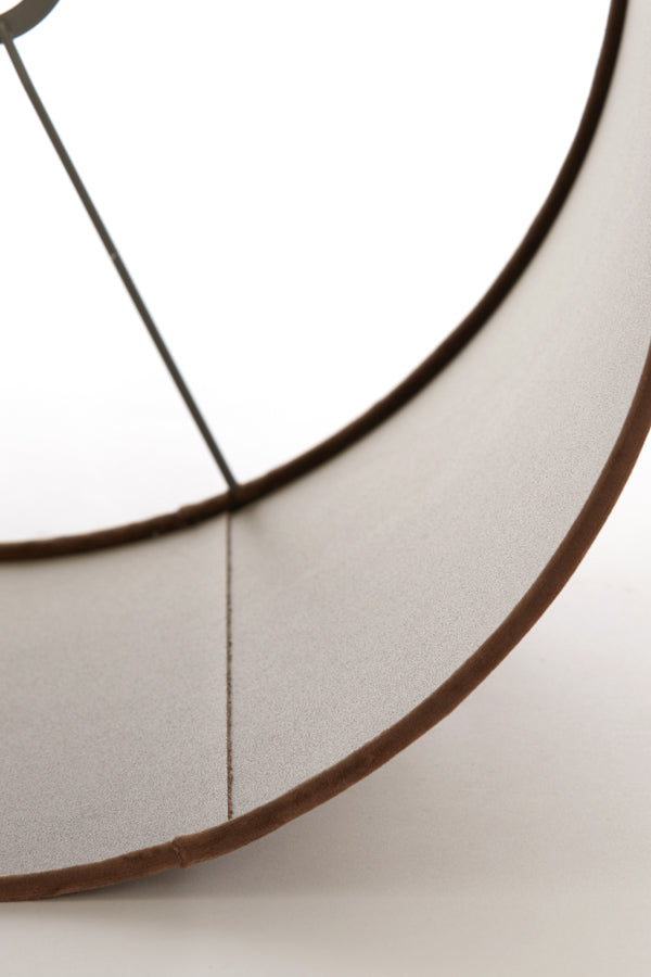 Velvet Chocolate Brown Cylindrical Shade 35x35x30 cm