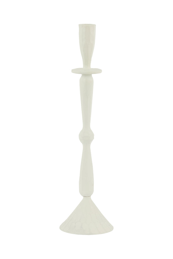 Elegant Cream Casandra Candle Holder, 10.5x39 cm