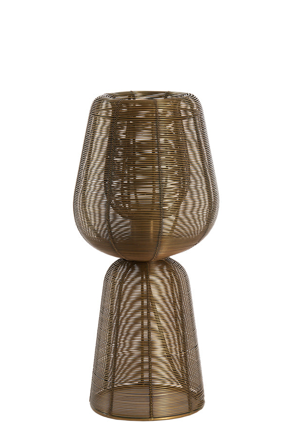 Antique Bronze Aboso Table Lamp - 18x42 cm
