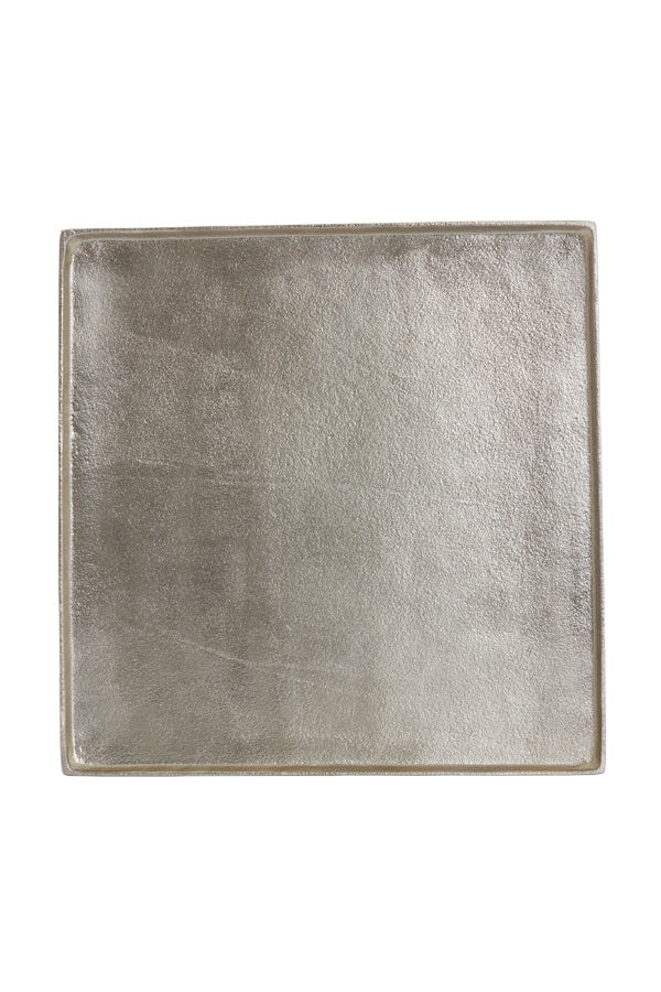 Lustrous Gold Decorative Dish 39.5x39.5x1.5 cm