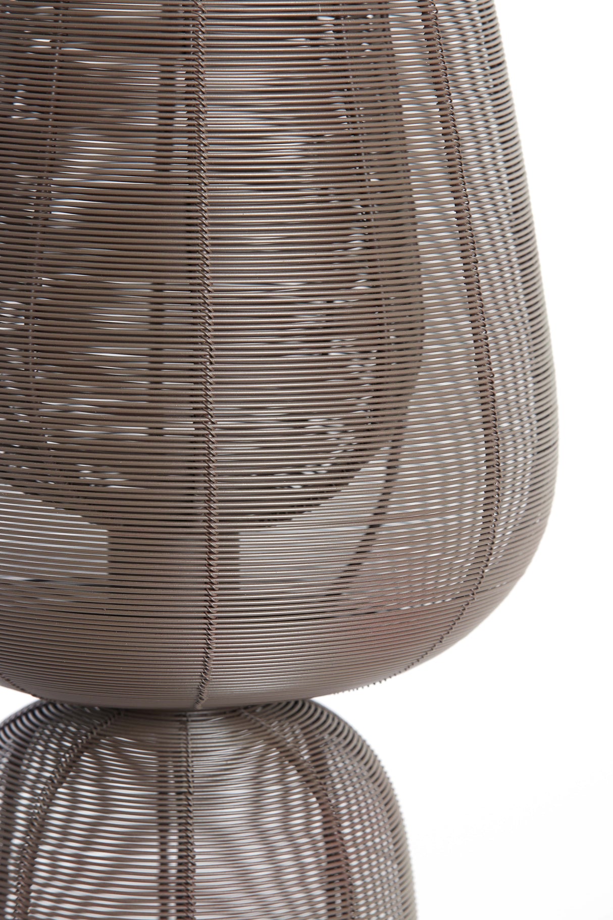 Elegant Dark Brown Table Lamp Ø24x54 cm - Aboso Collection