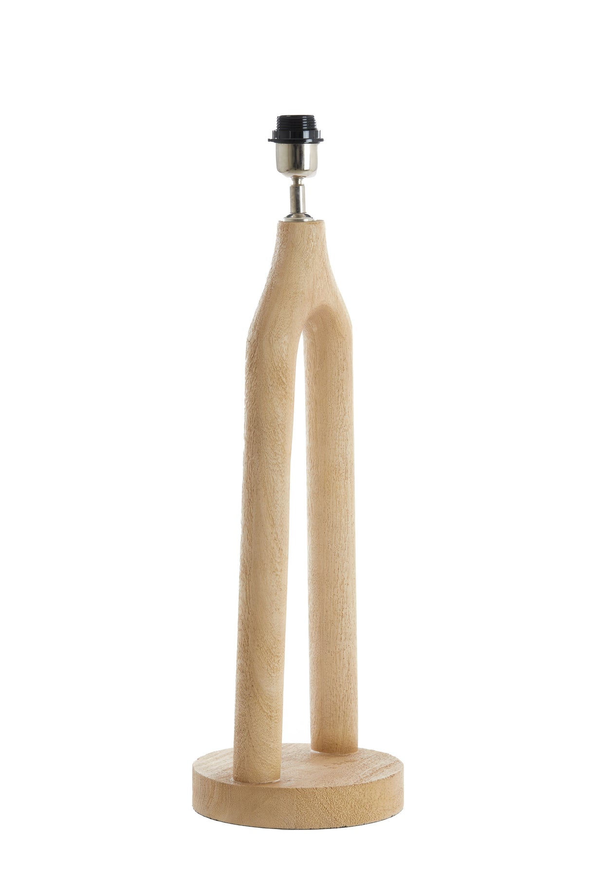 Natural Wood Textured Lamp Base 20x55 cm