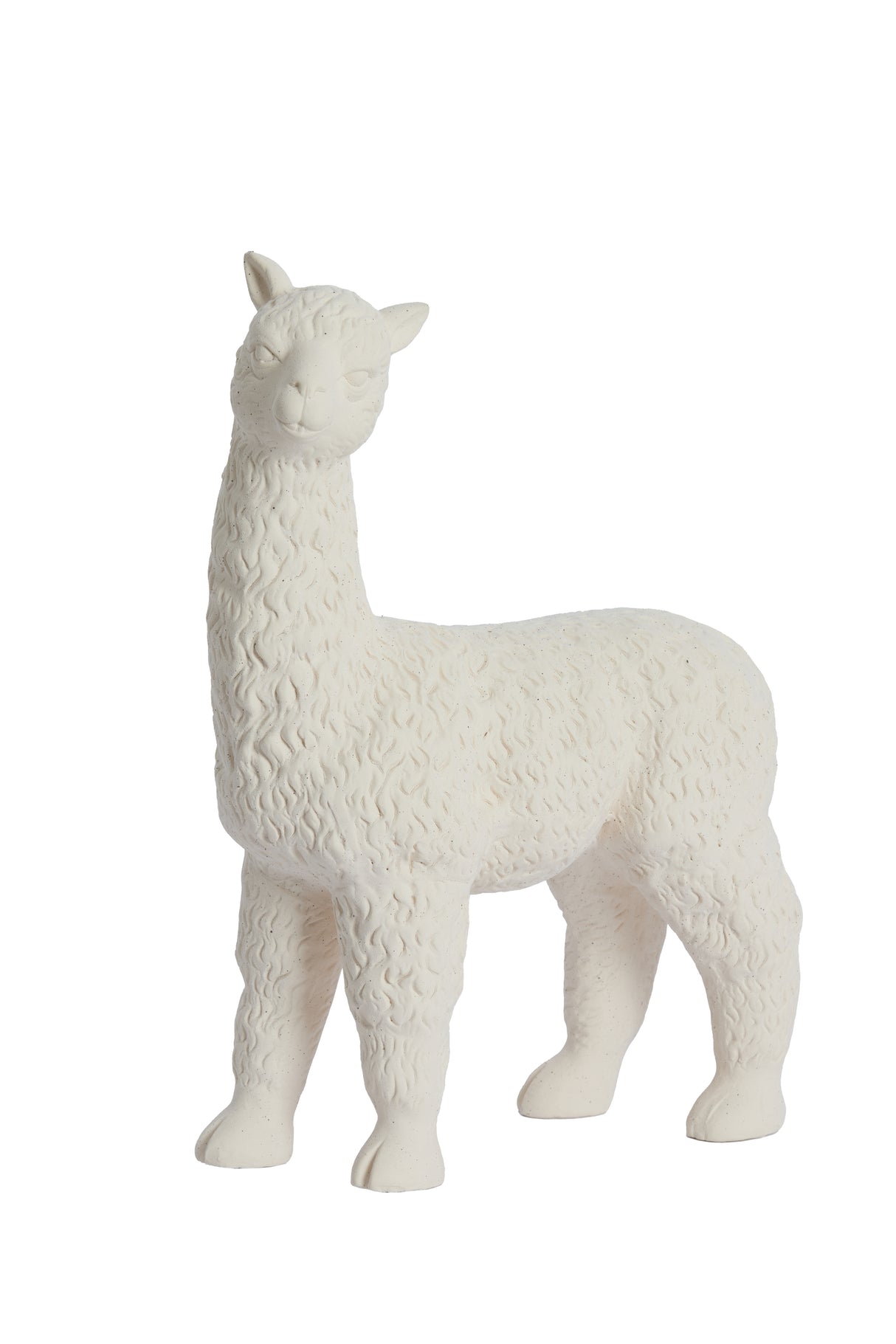 Cream Alpaca Ornament - 29cm x 13cm x 39cm - Matte Finish