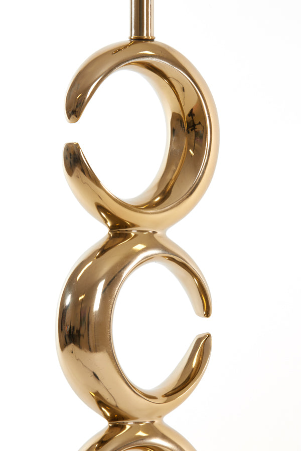 Elegant Light Gold Maan Lamp Base 23x13x65 cm