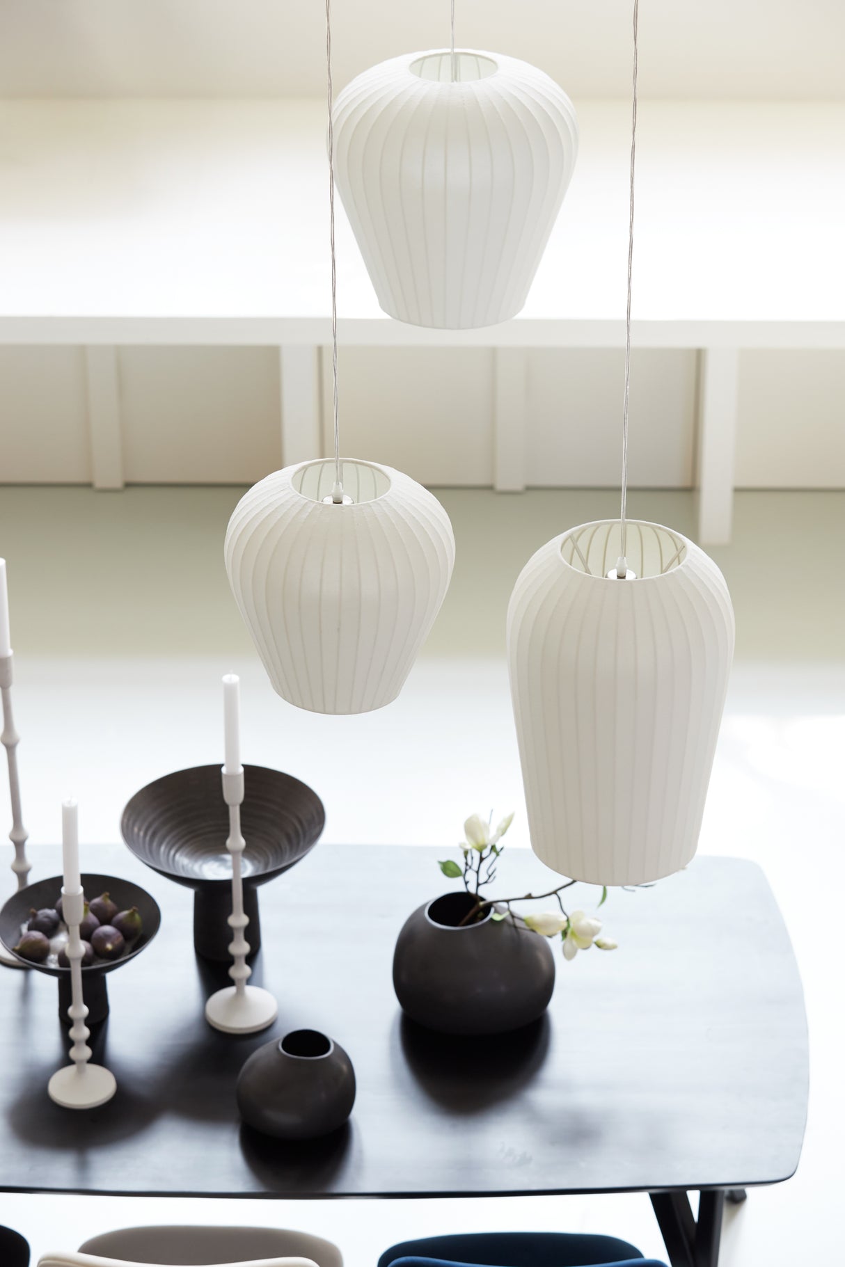 Elegant White Pendant Light - 30x30 cm