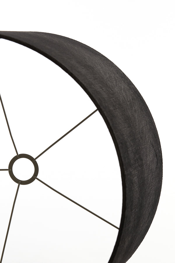 Elegant Black Lubis Cylinder Lampshade 50x50x38 cm
