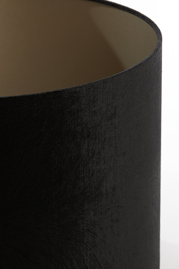Elegant Black Lubis Cylinder Lampshade 50x50x38 cm