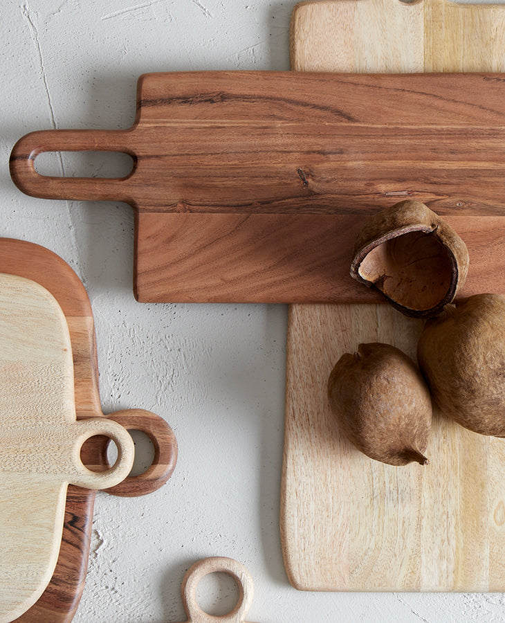 Eco-Friendly Wooden Chopping Board, 60.5x23x1.5 cm, Azoia Natural Finish