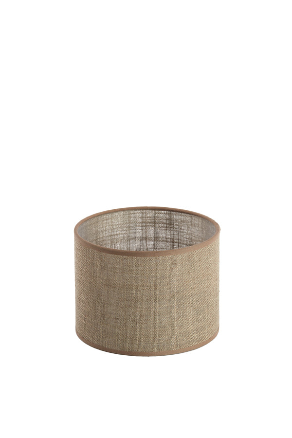 Caden Beige Lampshade - 20x20x15 cm Cylindrical Design