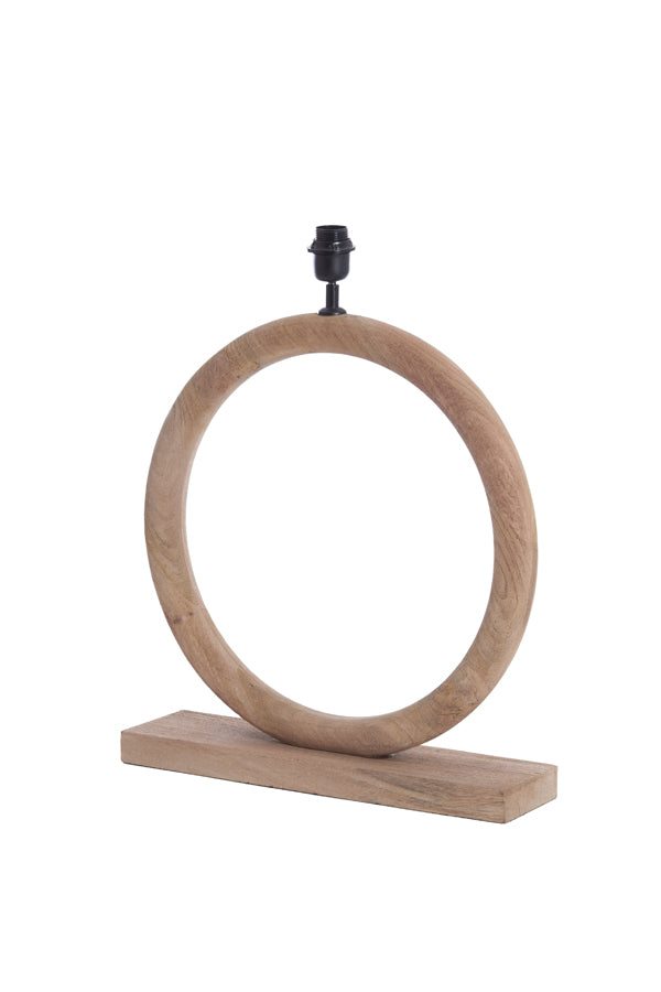 Natural Nubia Wooden Lamp Base 51x13x54 cm, Matte Finish