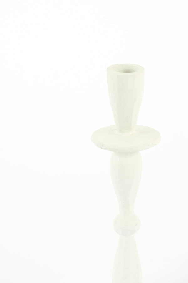 Elegant Cream Casandra Candle Holder, 10.5x39 cm