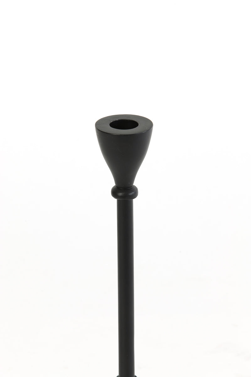 Elegant Black Candle Holder | 50 cm Height | Sophisticated Decor Piece