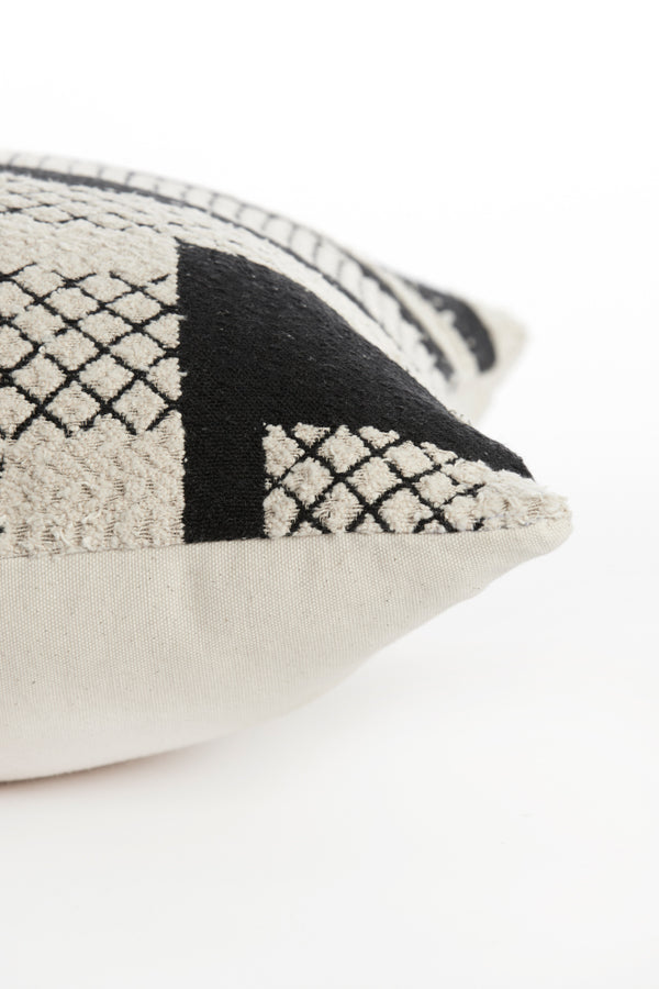 Elegant Cesena Black & Beige 45x45 cm Cushion Cover