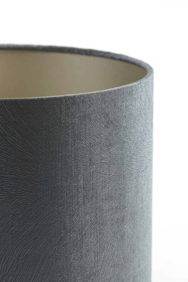 Elegant Grey Cylinder Lampshade 30x30x21 cm