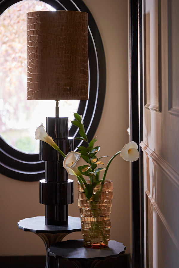 Praya Brown Cylindrical Shade 30x30x42 cm