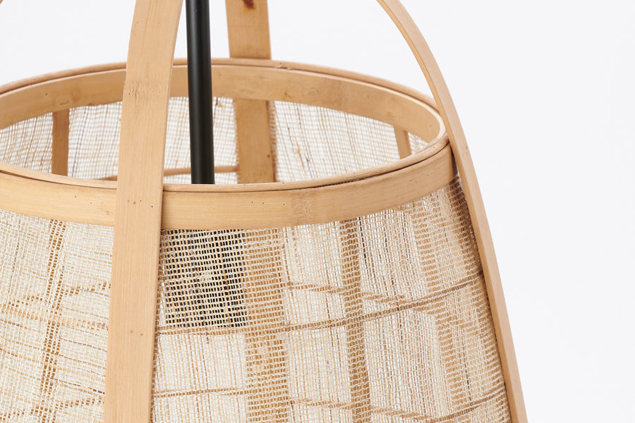 Rustic Woven Pendant Lamp Ø38x50 cm Jacinto Natural