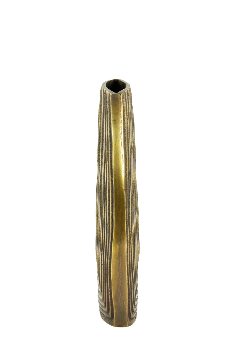 Elegant Antique Bronze Vase Deco - 22x7x28 cm