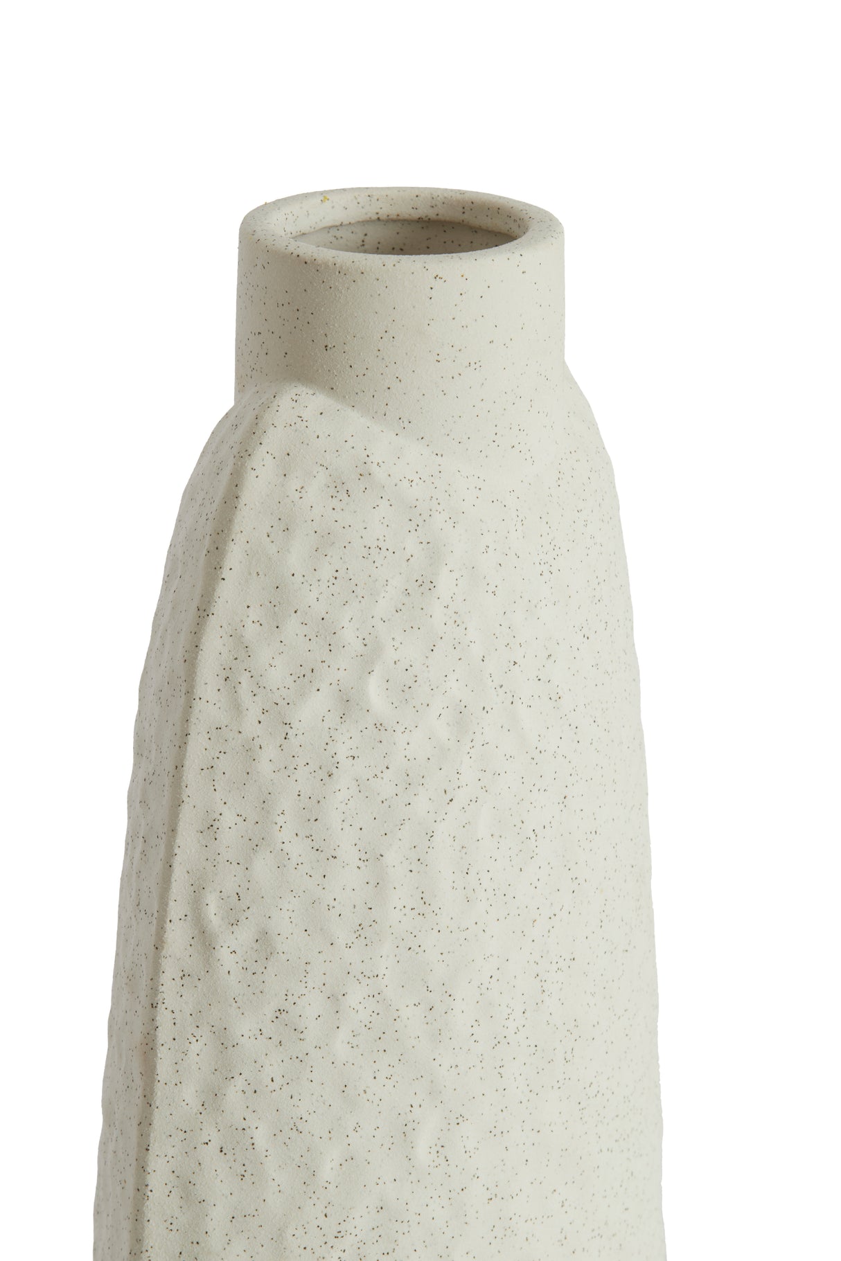 Elegant Namtu Ceramic Vase 18x12x41 cm in Matte Cream Finish