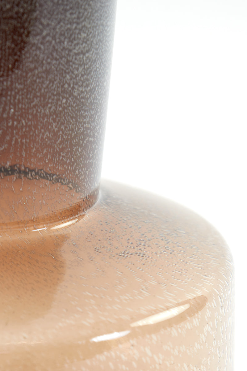 Elegant Brown Glass Vase Ø23.5x42 cm - Trasmo Collection