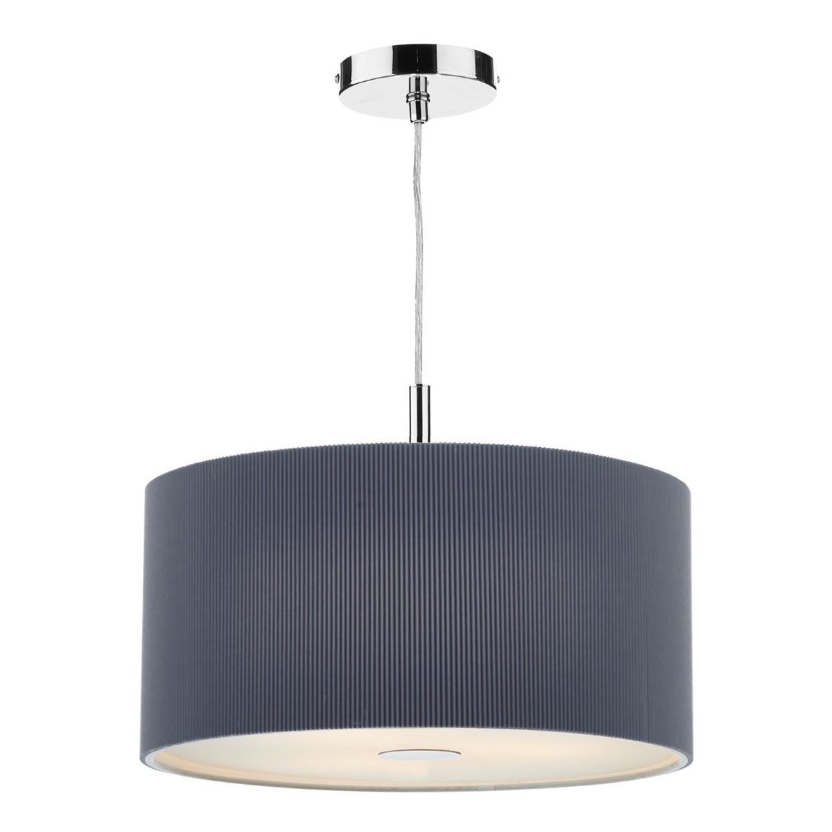 Zaragoza 3 Light Pendant Grey 60cm