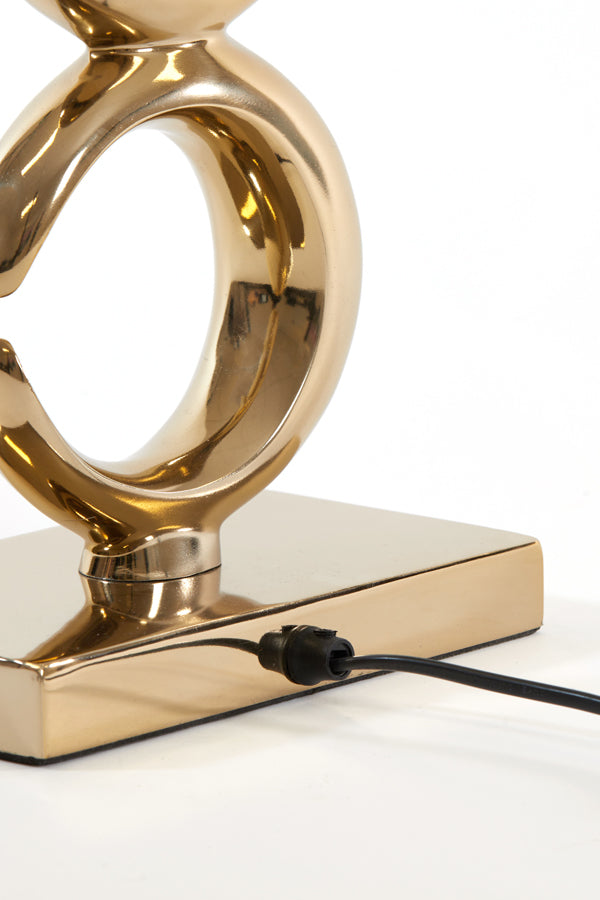 Elegant Light Gold Maan Lamp Base 23x13x65 cm