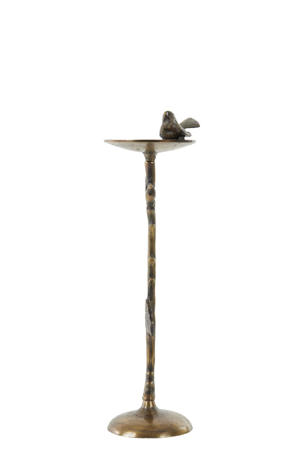 Antique Bronze Bird Candle Holder, 18x11.5x40 cm