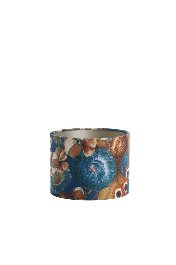 Bloom Blue Shade Cylinder Lamp - 20x20x15 cm