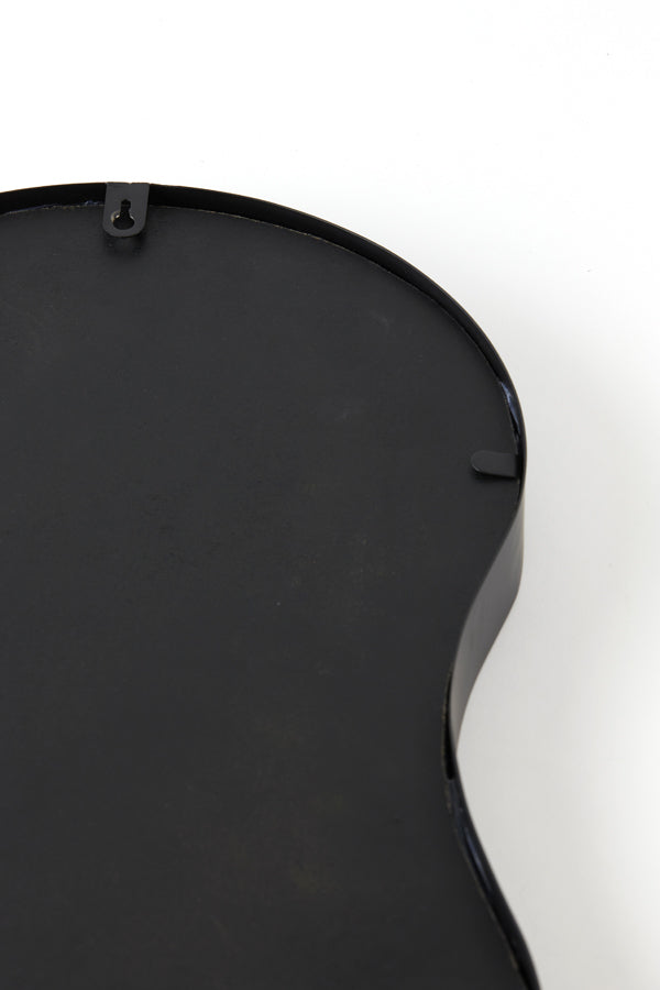 Elegant Suva Black Framed Mirror - 65x63 cm