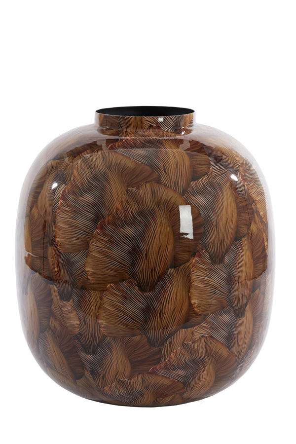 Elegant Milos Vase: Brown-Light Brown Deco Ø37x40 cm