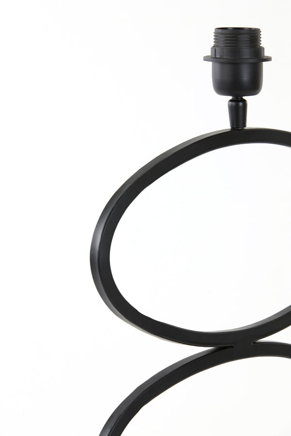 Elegant Stelius Black Matte Table Lamp Base 33x17x59 cm