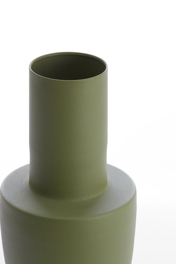 Elegant Olive Green Vase, 29x55 cm Decor Piece