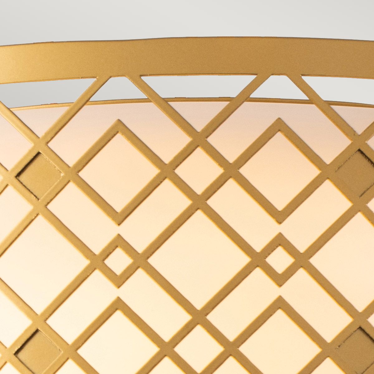 Ziggy 2lt Medium Flush - Lacquered Gold Lacquered Gold