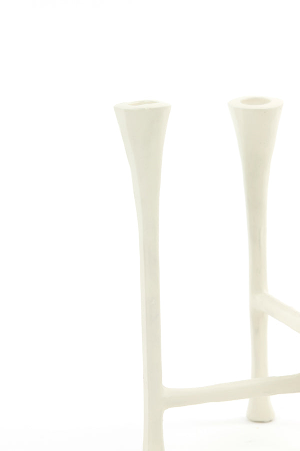 Elegant Cream 7-Light Candle Holder 26x23x45 cm
