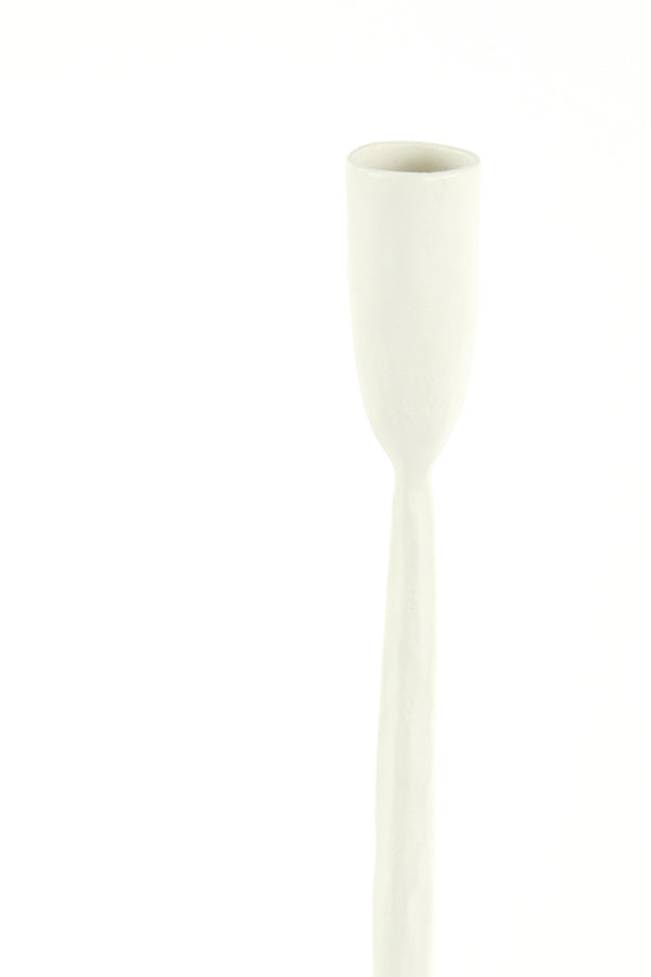 Elegant Icarus Cream Candle Holder, 10.5x50 cm
